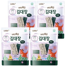 LUSOL 烘烤海苔 酥脆可口 無添加鹽油, 起司, 20g, 4包