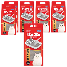 이나바 응고형 챠오샌드 고양이 모래 벤토나이트, 4.5kg, 6개, 무향