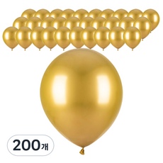 PartyPang 金屬圓形氣球 13cm, 金色, 200個