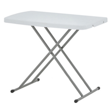 ikloo 宜酷屋 簡易可調式升降桌摺疊桌, 白色