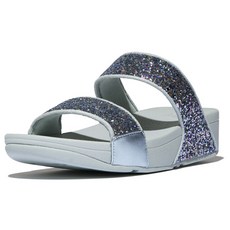fitflop 女性 LULU 多色調亮片拖鞋 UK3, 靜謐藍, 225