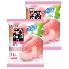 ORIHIRO 蒟蒻果凍 白桃味, 120g, 2包