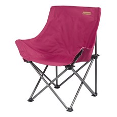 ATUNAS 歐都納 舒適折疊高腳QQ椅 森林系露營風, 暗紅, 1個