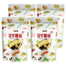 元氣家 綜合芋薯條 香甜酥脆 糖鹽調味, 120g, 4包