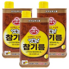 OTTOGI 不倒翁 Yetnal 傳統芝麻油, 450ml 按壓式, 3瓶