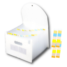 Dalhart 愛心口袋文件夾 24層風琴夾, 半透明, 1個