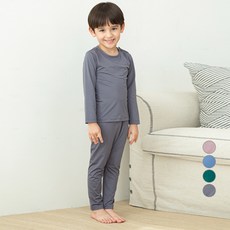 LollyTree 兒童彈性刷毛保暖家居服