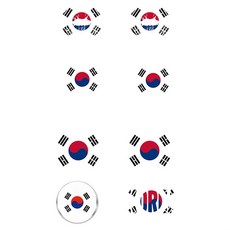 젤루나 대한민국 태극기 한국 국기 포인트 판박이 타투 스티커, 1개, T-246