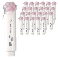 貓滑動橡皮擦, 白色, 24個