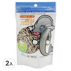 PetBest 天生美味-無鹽丁香魚, 丁香魚, 65g, 2包