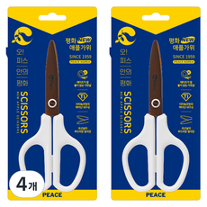 Peace Korea 新款鈦金蘋果剪刀, 白色, 4個