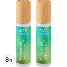 ALLE 滾珠香氛精油 辣薄荷&迷迭香, 8個, 10ml