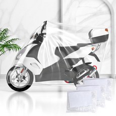 앤티스 보급형 오토바이 방수커버 3p, 투명