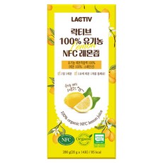 락티브 100% 유기농 NFC 레몬즙, 280g, 1개
