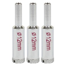 玻璃瓷磚鑽孔器 12mm, 3個