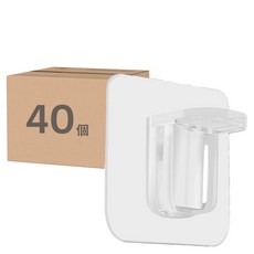 托板貼片 家具固定 Set 20, 尺寸 6*6cm / 7*7cm 半透明 黏著貼片, 40個