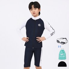 aquatica 兒童防曬衣選手用泳鏡5件組 AQAJZP24002