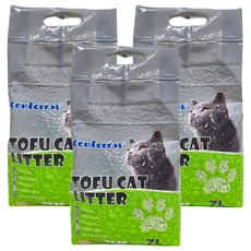 元氣家族 天然豌豆凝結貓砂, 7L, 綠茶清香, 2.5kg, 3袋