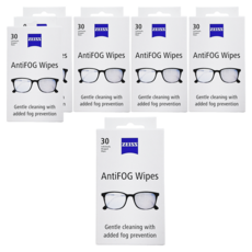 ZEISS 蔡司防霧拭鏡紙, 30入, 單獨包裝, 清潔和防霧功能, 白色, 6盒