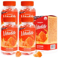 Vita Bite C & D 維他命軟糖 橘子口味 270g, 90錠, 4個