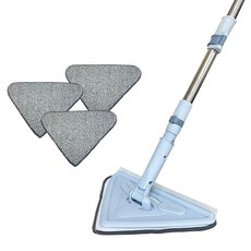 三角拖把套裝 不鏽鋼+PP材質, 130 x 27cm, 1組