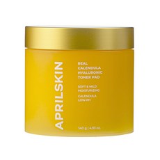 APRILSKIN 真實金盞花玻尿酸爽膚棉片, 1個, 60枚入