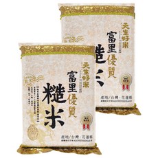 天生好米 富里優質糙米, 台灣花蓮產地, 2包, 3kg