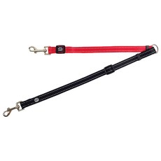Mungtem 狗狗兩隻散步雙頭牽繩, 紅色 + 黑色, 1個