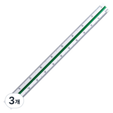 산키스 삼각 스케일 30cm, 혼합 색상, 3개