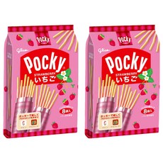 glico 格力高 Pocky 百奇 草莓棒，8袋入, 13.6g, 16包