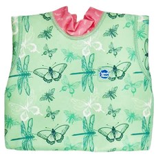 Splash About 連身版游泳尿布褲 花漾蜻蜓 Happy Nappy Wetsuit 防漏/保暖 UPF50+防曬布料, XL, 1件