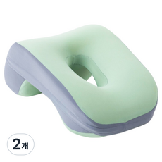 소울리치 인체공학 엎드림 낮잠베개, 그린, 2개