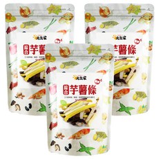 元氣家 綜合芋薯條 香甜酥脆 糖鹽調味, 120g, 3包