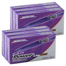 자바펜 파워라인 형광펜 오리지널, 보라, 72개