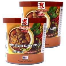 NAMJAI 瑪莎曼咖哩醬, 400g, 2個
