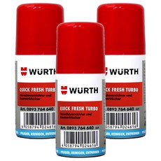 WURTH QUICK FRESH TURBO 車輛空調系統清潔劑，40ml, 3瓶