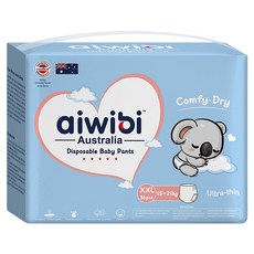 aiwibi 愛薇彼 清新乾爽透氣輕薄 褲型尿布 15~21kg, 2XL, 36片