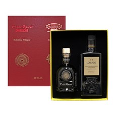 바르베라 로렌조 3 올리브오일 500ml + 두에비토리에 말레티 레냐니 파밀리아 발사믹식초 250ml, 750ml, 1세트