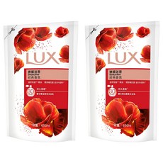 LUX 麗仕 精油香氛沐浴乳補充包 嫵媚迷香 24小時持久香氛, 650ml, 2包