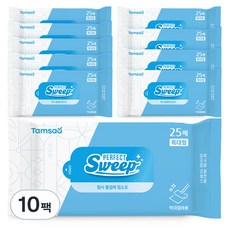 Tamsaa 清潔濕拖巾 25張, 10包
