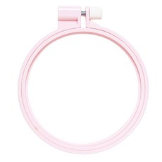 Clover 可樂牌 彩色刺繡框 10cm 粉色, 1個