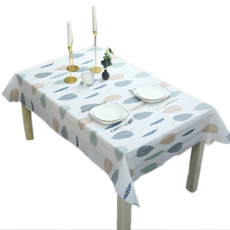 인아트 방수 식탁보, 왕나뭇잎, 1개, 137 x 90 cm