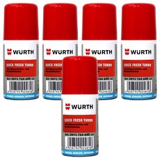 WURTH QUICK FRESH TURBO 車輛空調系統清潔劑，40ml, 5瓶