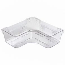 UdiLife 優的生活大師 hold 掛 可瀝水三角置物架 承重約4kg, 透明色, 1個