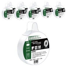 Skora 超強力矽膠雙面膠帶 2mm x 3cm x 5m, 9個