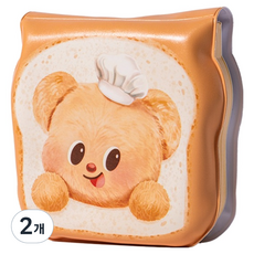 deLi 得力 奶油熊吐司便條紙, 80張, 2個, 棕色