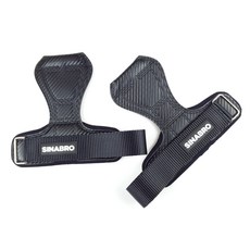 SINABRO 碳纖維握力健身護腕, 2個, 黑色