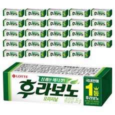 롯데웰푸드 후라보노 오리지날 츄잉껌 9p, 26g, 25개