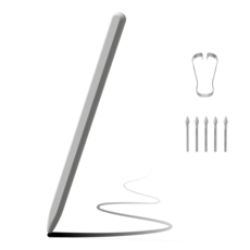 일리온 갤럭시탭 S펜 호환 EMR 스타일러스 터치펜, 화이트, 1개