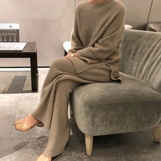 Paperments 寬鬆版時尚針織兩件式套裝 00638